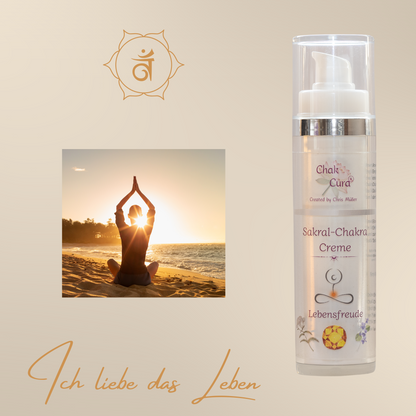 Sakralchakra Creme Svādhisthāna - Premium Ayurveda Hautpflege für Kreativität