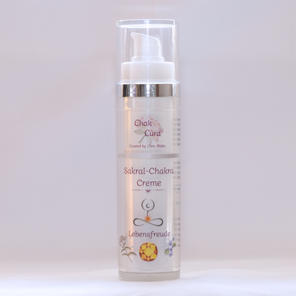 Sakralchakra Creme Produktansicht - Orange Chakra-Therapie Hautpflege