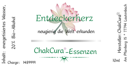 ChakCura-Essenz Entdeckerherz - Neugierig die Welt erkunden