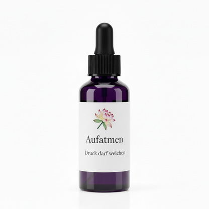 ChakCura-Essenz Aufatmen mit Spray-Etikett-Design