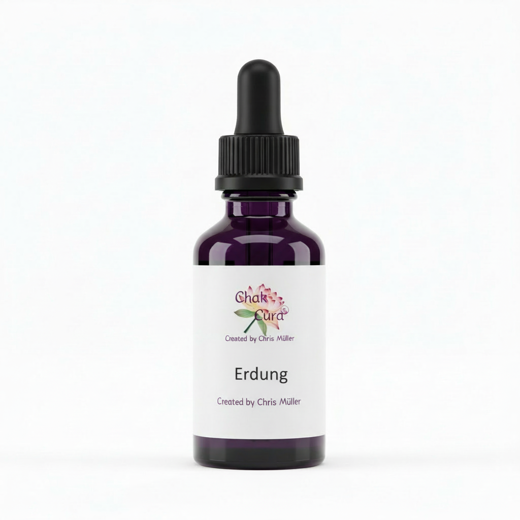 ChakCura-Essenz Erdung – Miron-Violettglas 10ml mit Pipette